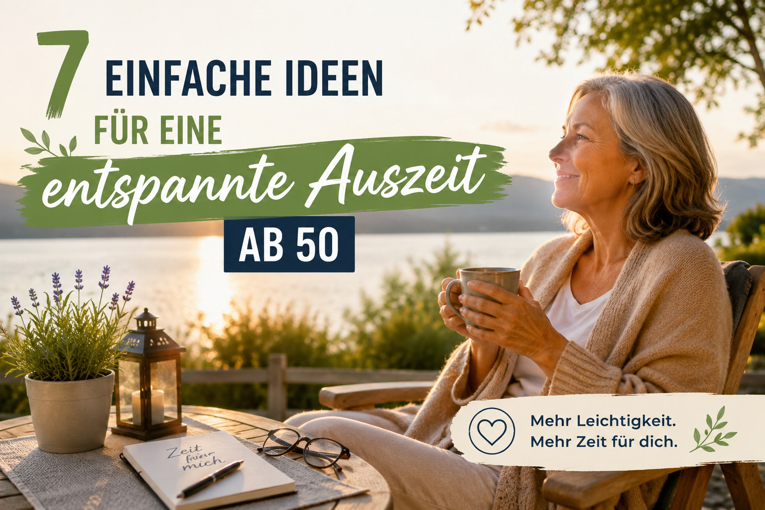 7 einfache Ideen für eine entspannte Auszeit ab 50