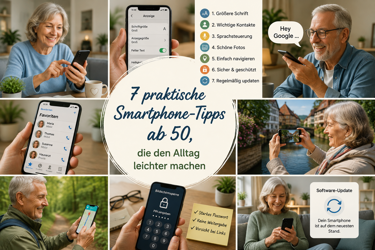 7 praktische Smartphone-Tipps ab 50, die den Alltag leichter machen