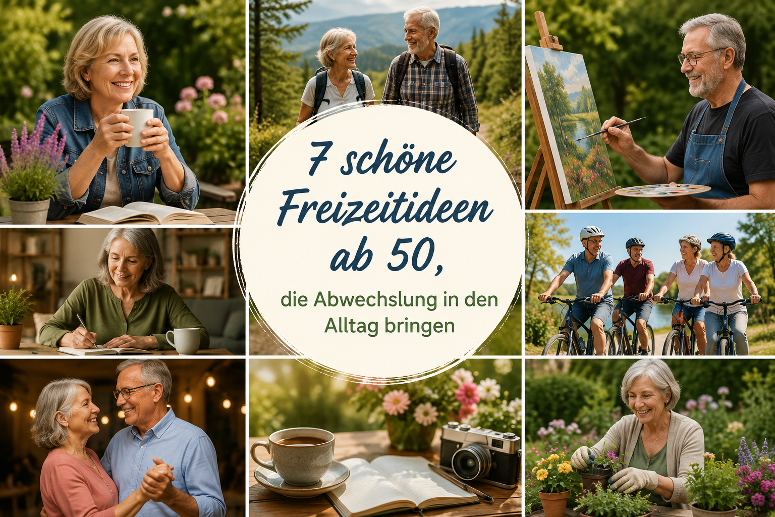 7 schöne Freizeitideen ab 50, die Abwechslung in den Alltag bringen